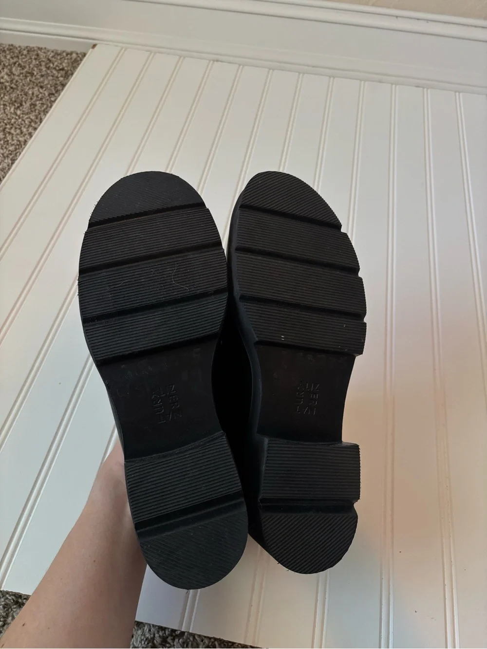 Naturalizer | Women's Corrine Platform Loafer Black Faux Leather Size 9.5 Office